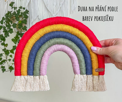 Kreativní sada - Velká Macramé Duha (více kombinací)