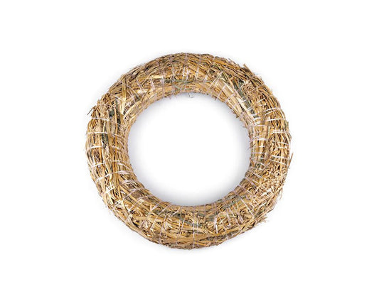 Slaměný věnec k dotvoření - 30 cm