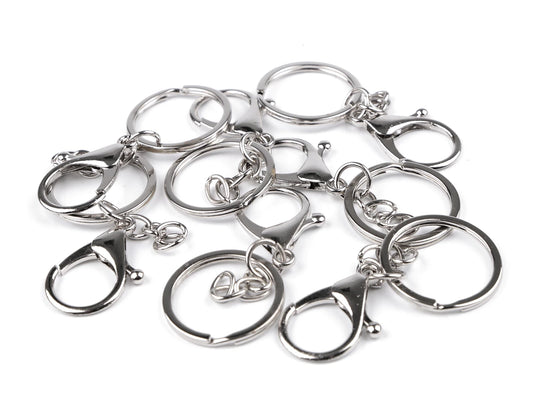 Karabina s kroužkem na klíče 30 mm