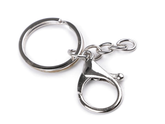 Karabina s kroužkem na klíče 30 mm