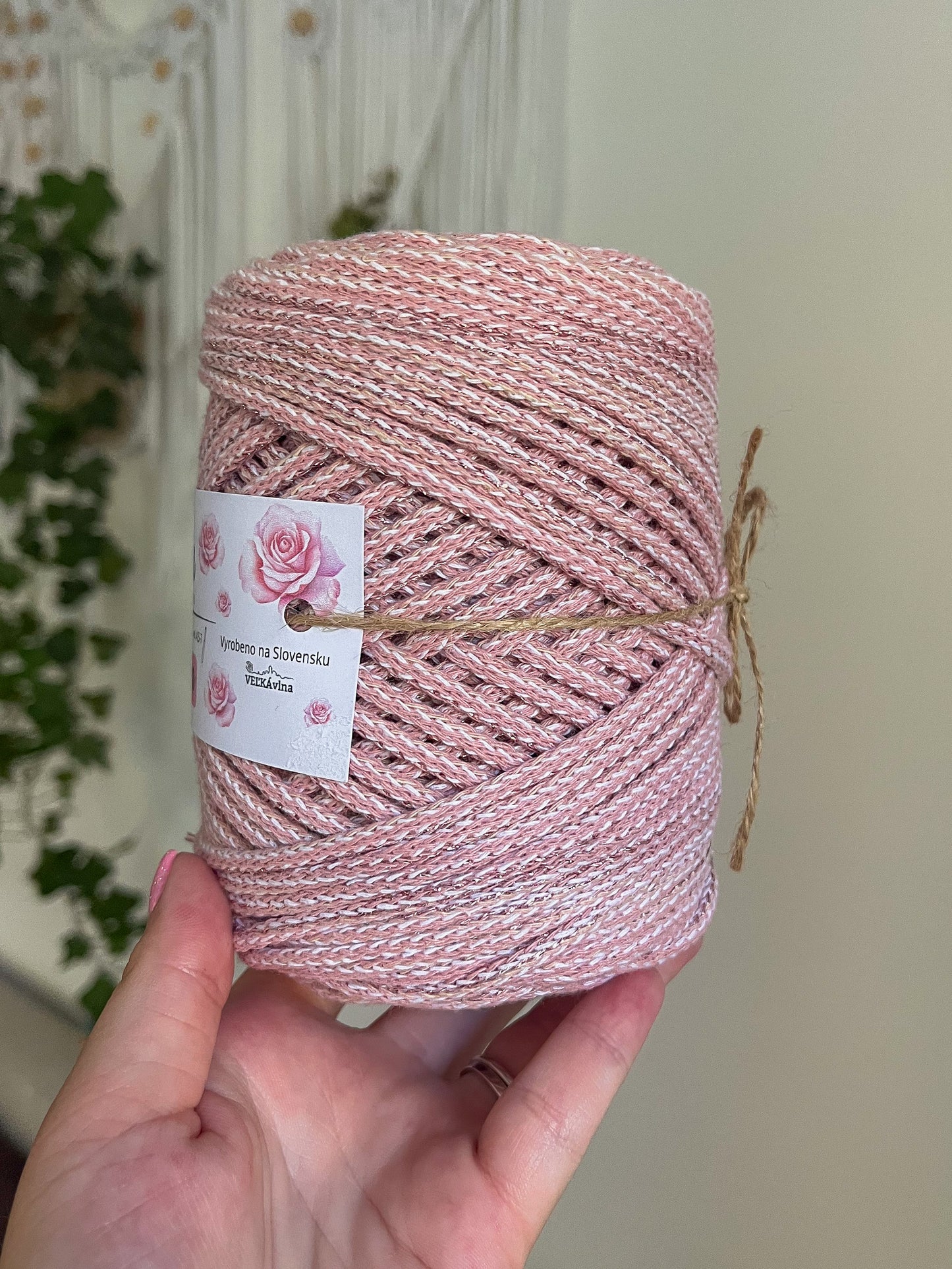 Duhová příze 3 mm - 🌸 POUPĚNKA (nerozčesatelná)
