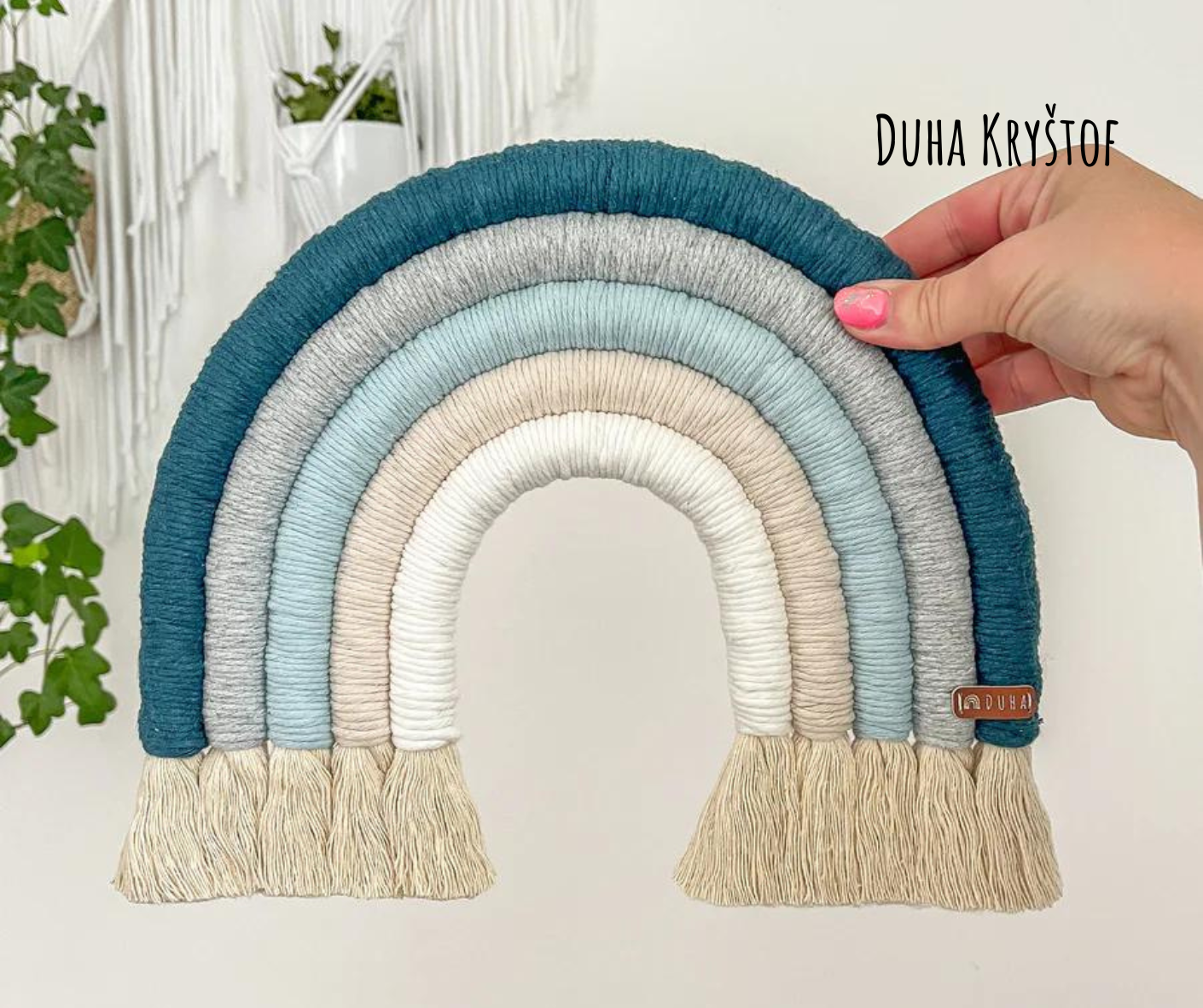 Kreativní sada - Velká Macramé Duha (více kombinací)