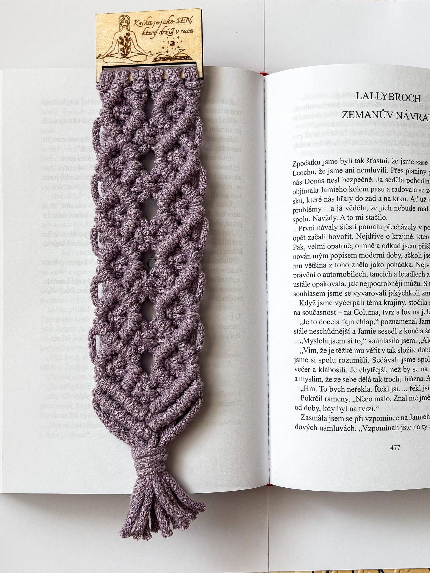 Dřevěná záložka do knížky - k dotvoření