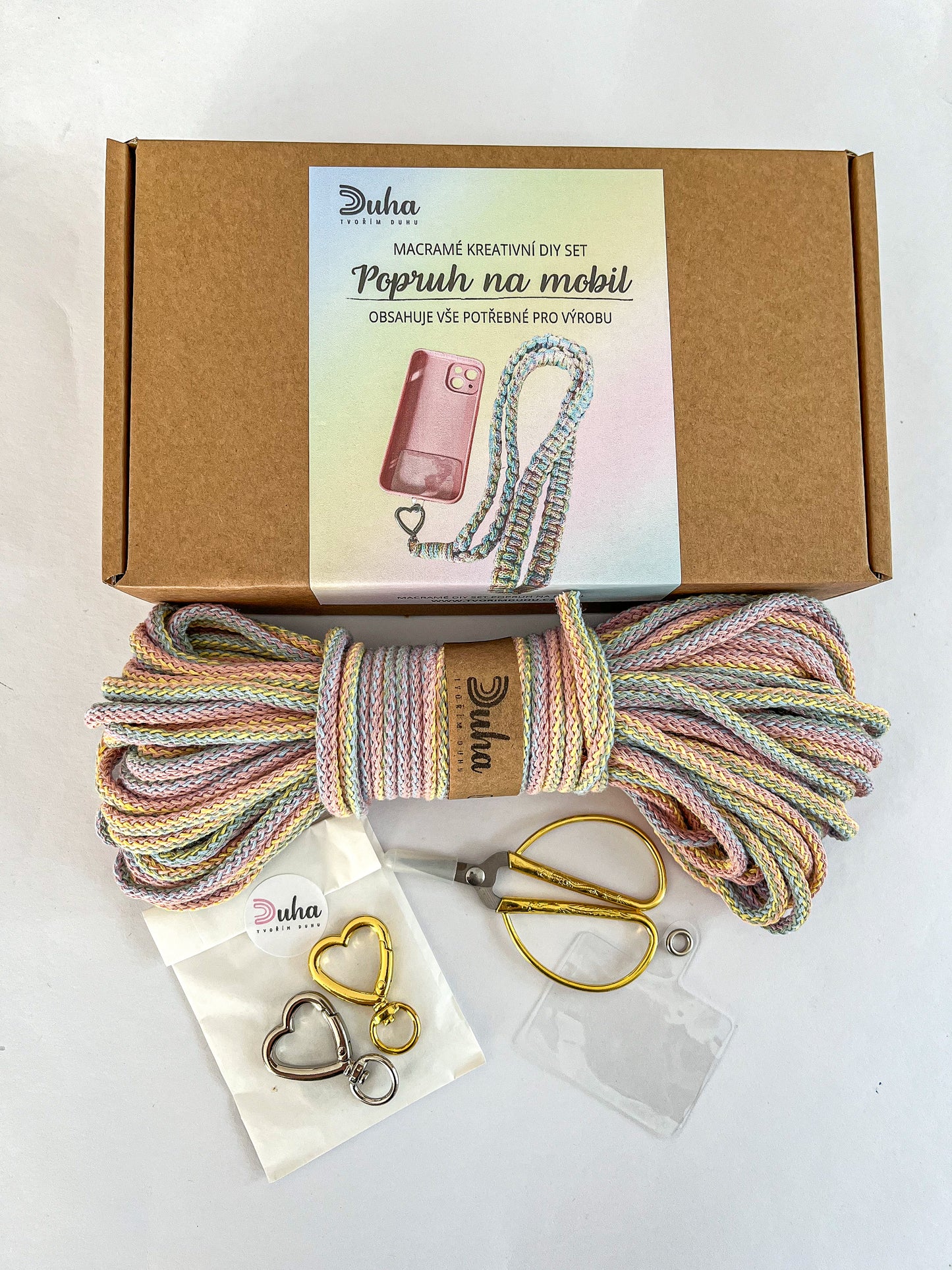 Kreativní sada - Macramé popruh na mobil