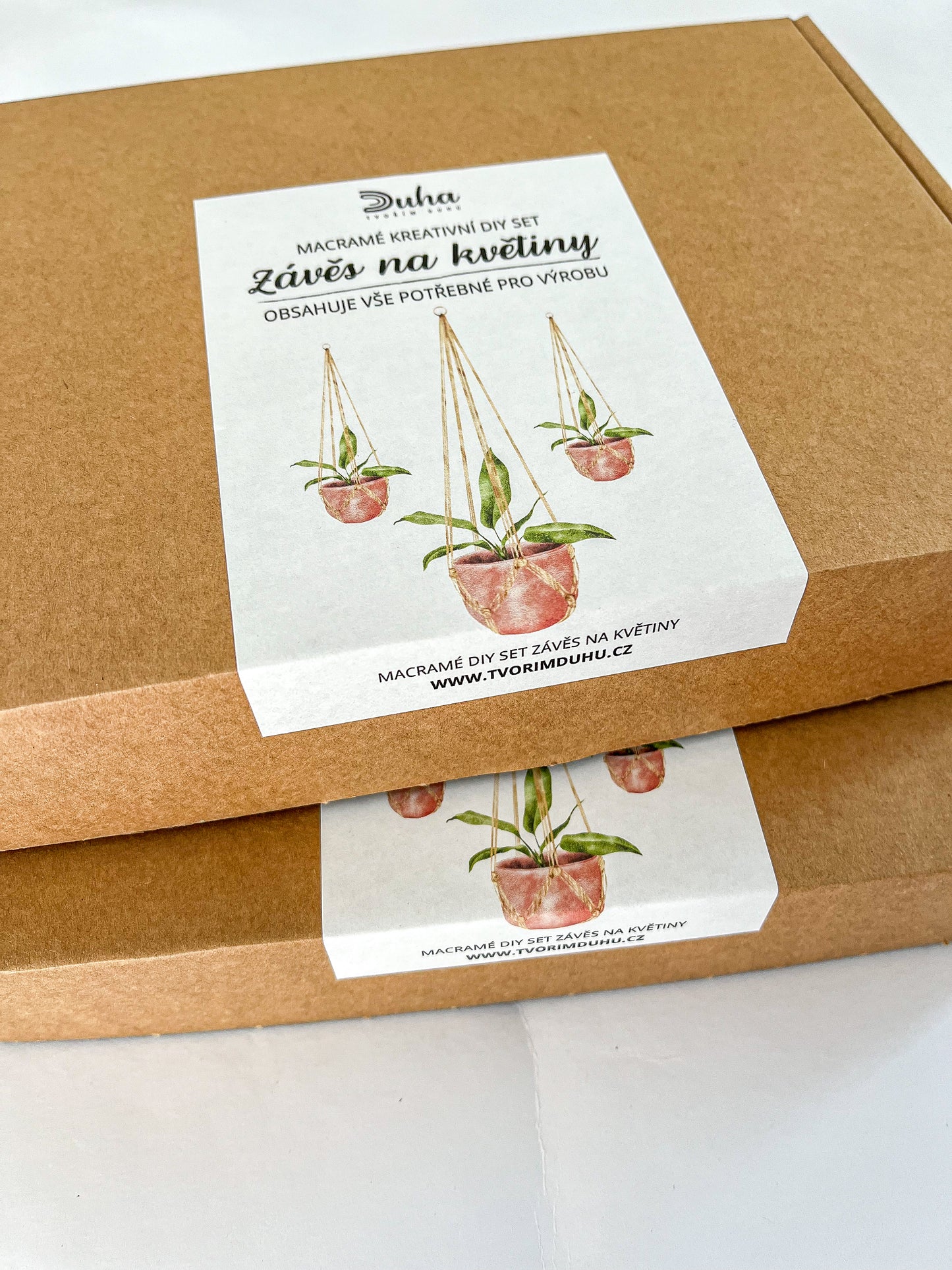 Kreativní sada - Macramé závěs na květiny