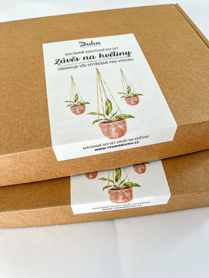 Kreativní sada - Macramé závěs na květiny