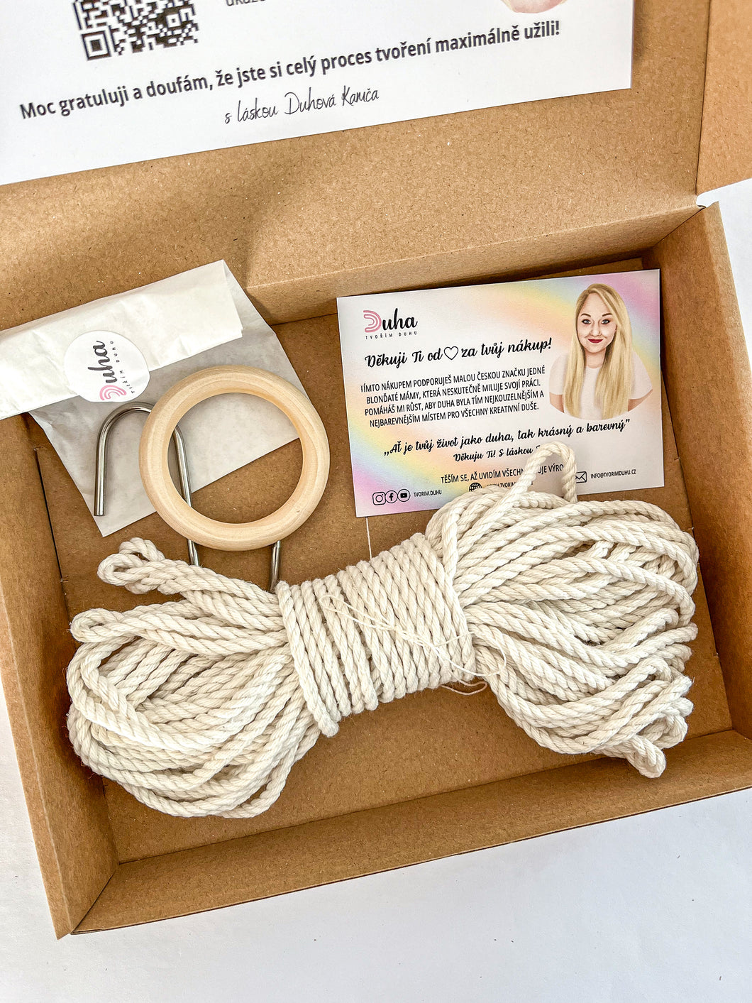 Kreativní DIY set - Macramé závěs na květiny