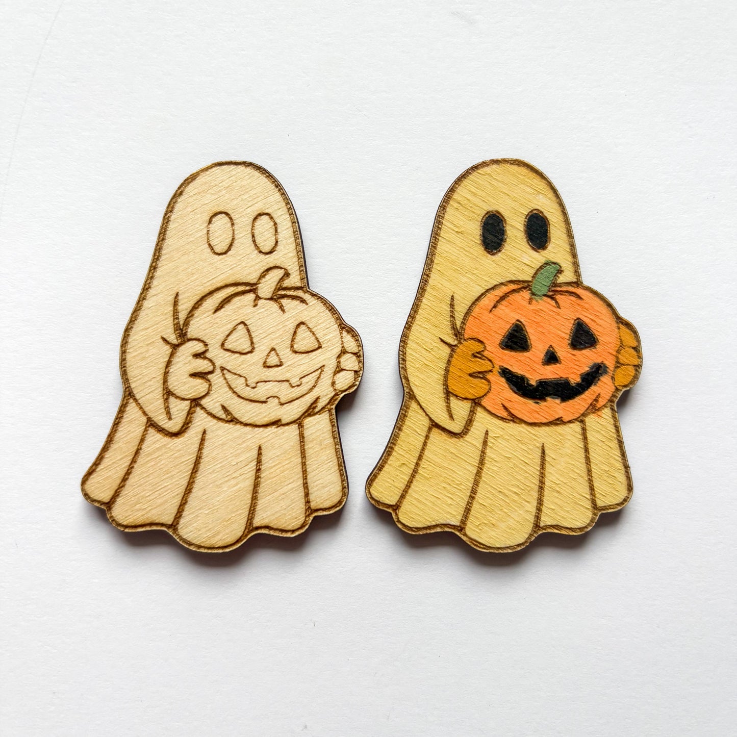 Dřevěné magnetky k domalování - HALLOWEEN