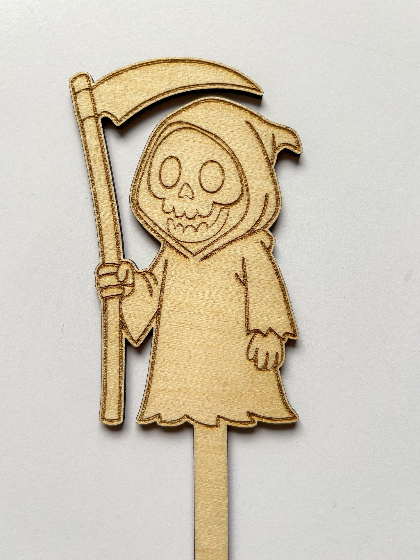 Dřevěné zápichy k domalování - HALLOWEEN