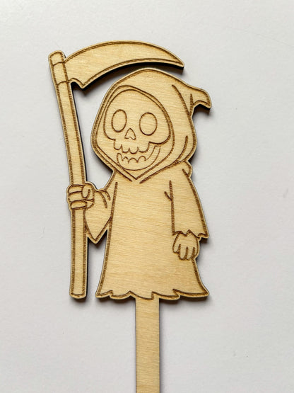 Dřevěné zápichy k domalování - HALLOWEEN