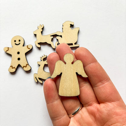 Dřevěné vánoční ozdoby