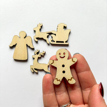 Dřevěné vánoční ozdoby