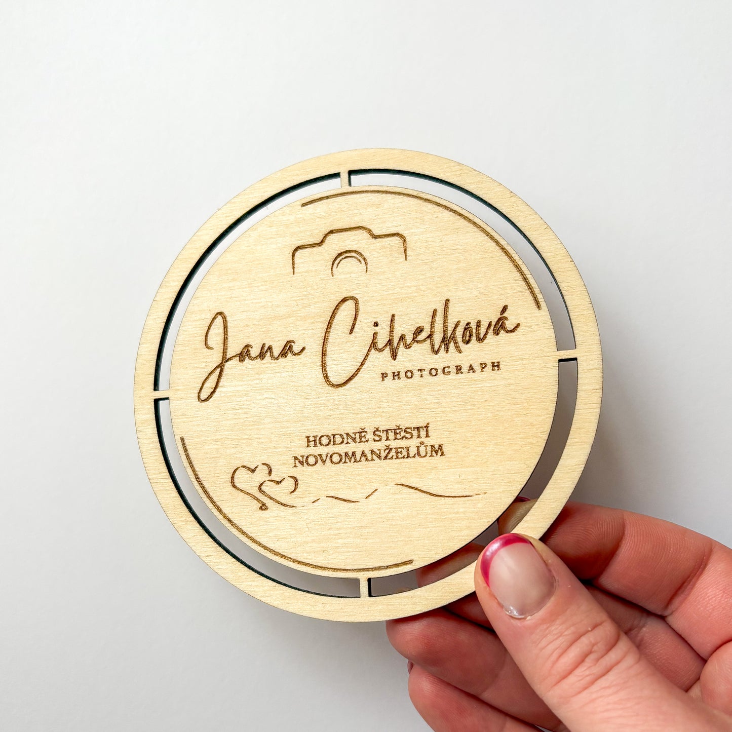 Dřevěný podtácek - NA PŘÁNÍ