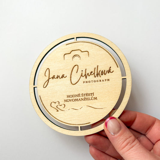 Dřevěný podtácek - NA PŘÁNÍ