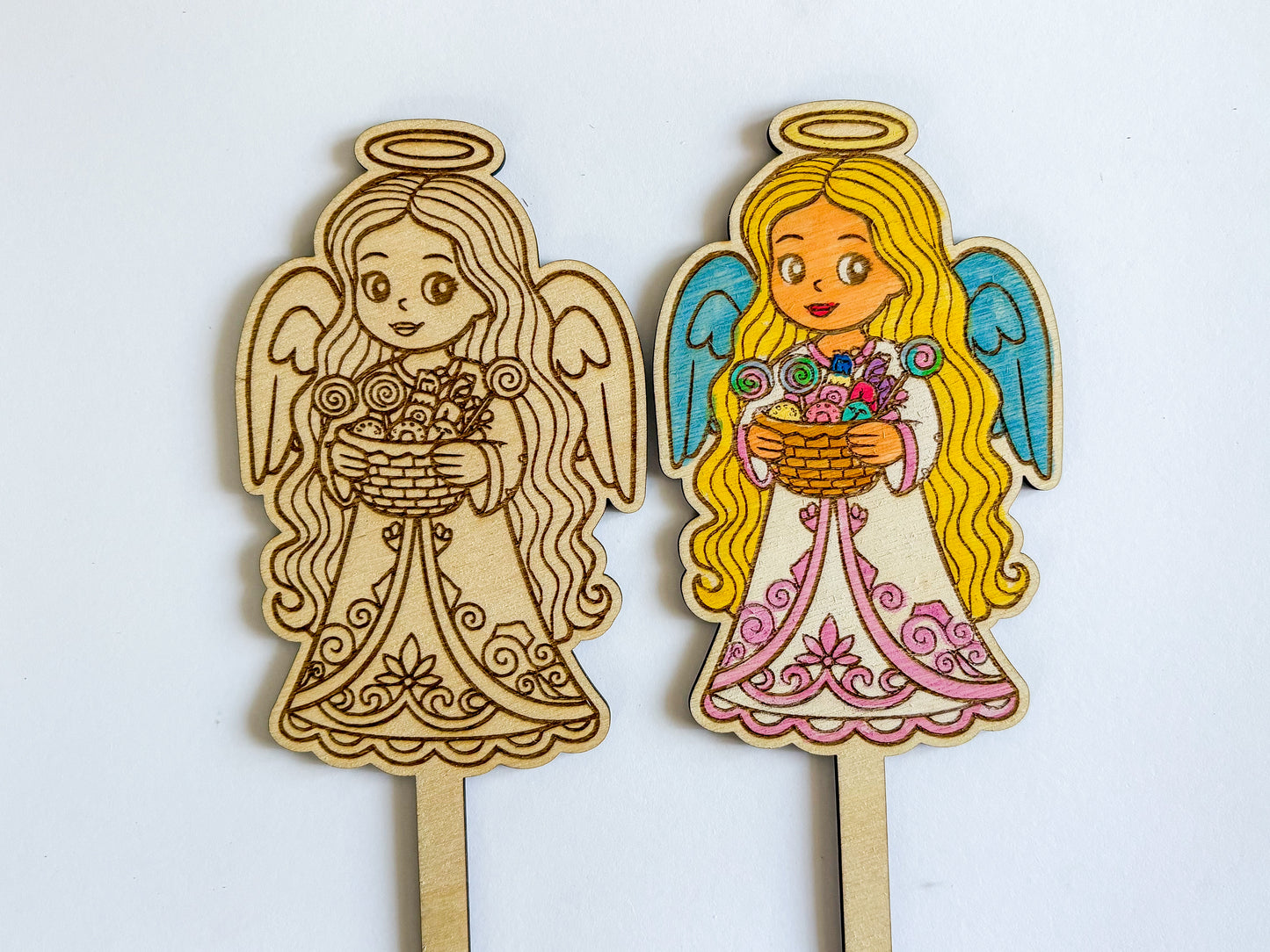 Dřevěné zápichy k domalování - MIKULÁŠ