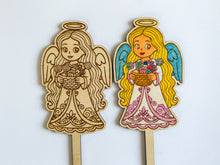 Načíst obrázek do prohlížeče Galerie, Dřevěné zápichy k domalování - MIKULÁŠ
