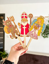 Načíst obrázek do prohlížeče Galerie, Dřevěné zápichy k domalování - MIKULÁŠ
