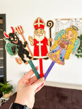 Načíst obrázek do prohlížeče Galerie, Dřevěné zápichy k domalování - MIKULÁŠ
