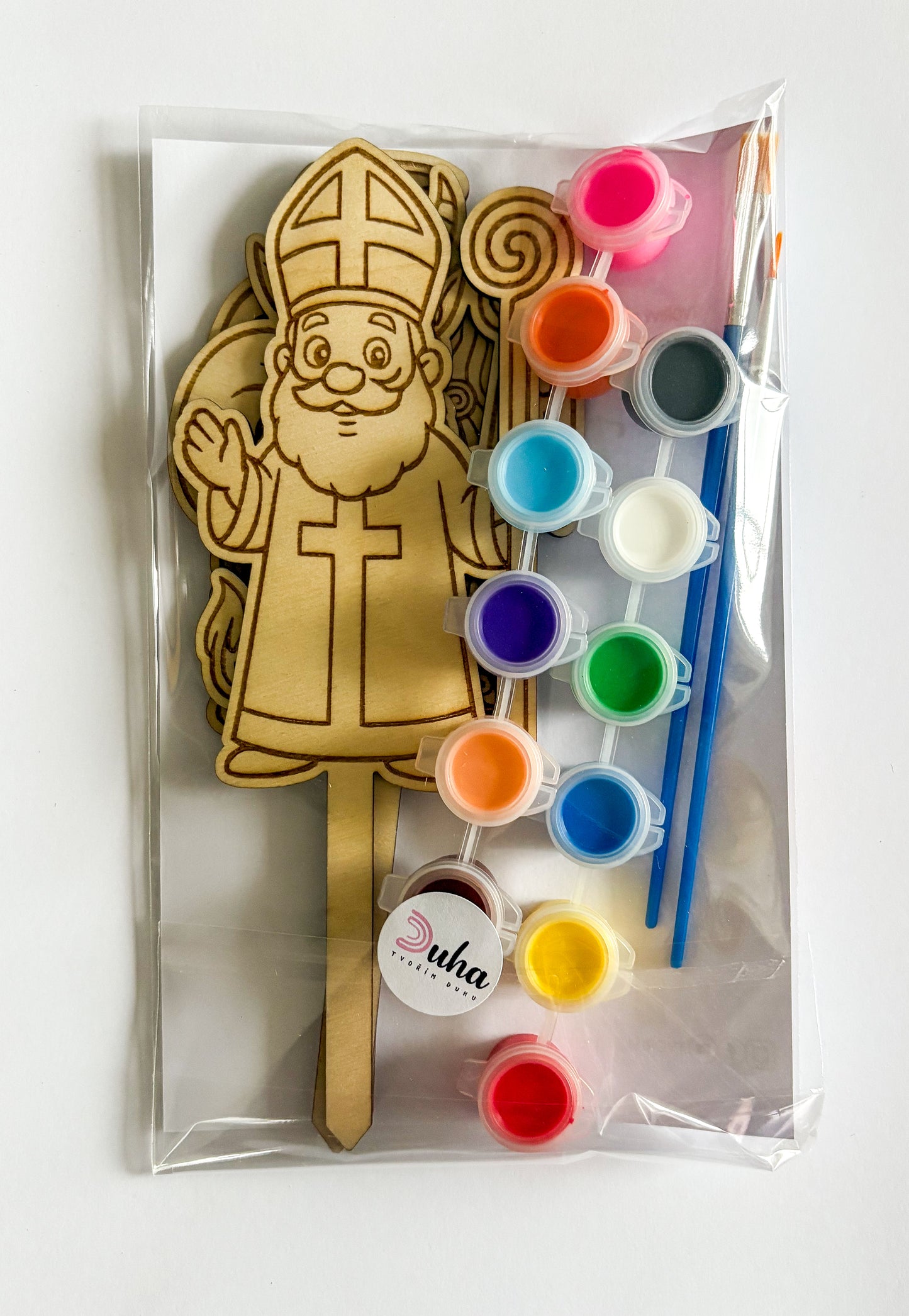 Dřevěné zápichy k domalování - MIKULÁŠ