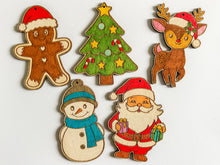 Načíst obrázek do prohlížeče Galerie, Dřevěné ozdoby k domalování - VÁNOCE
