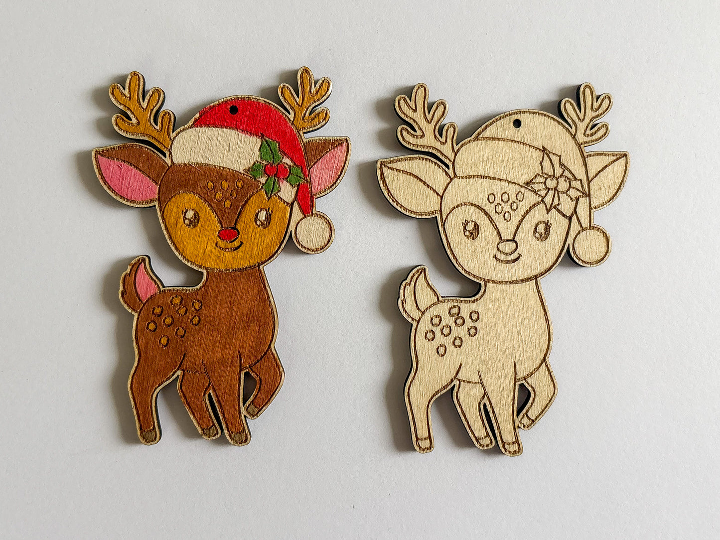 Dřevěné ozdoby k domalování - VÁNOCE