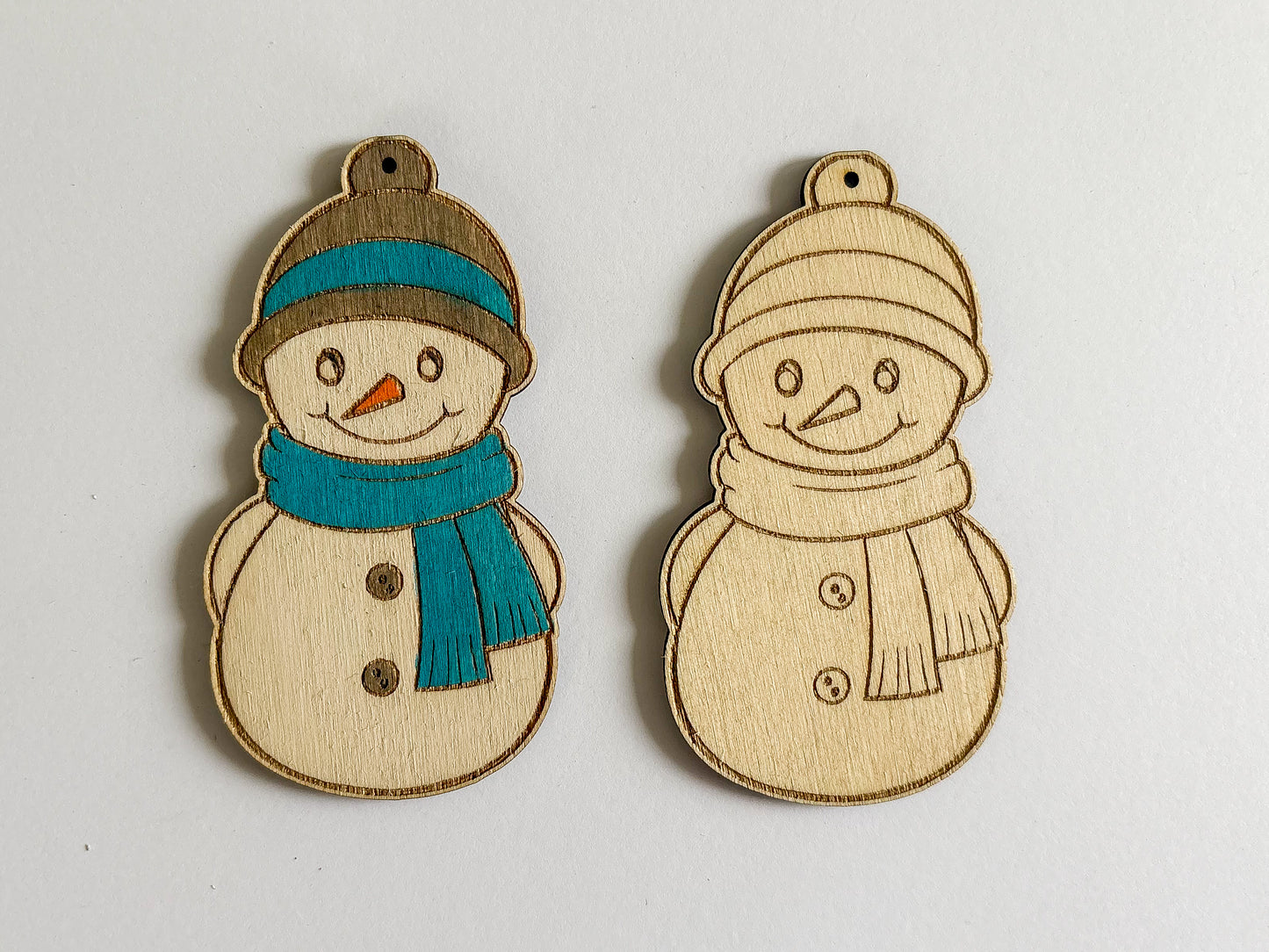Dřevěné ozdoby k domalování - VÁNOCE