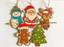 Načíst obrázek do prohlížeče Galerie, Dřevěné ozdoby k domalování - VÁNOCE
