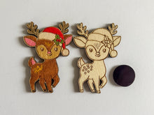 Načíst obrázek do prohlížeče Galerie, Dřevěné výřezy k vytvoření magnetek - VÁNOCE
