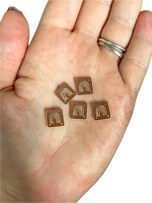 Koženkový štítek - Duha