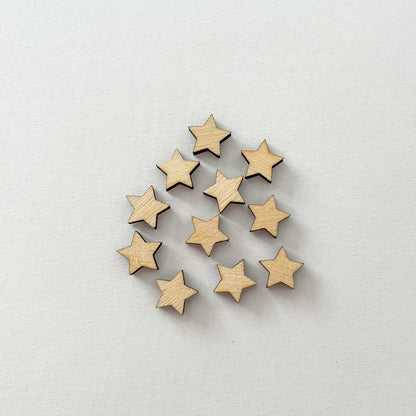 Dřevěná hvězdička - čistá