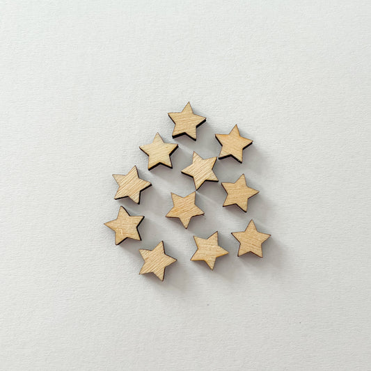 Dřevěná hvězdička - čistá