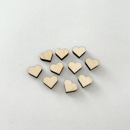 Dřevěné srdce - čisté