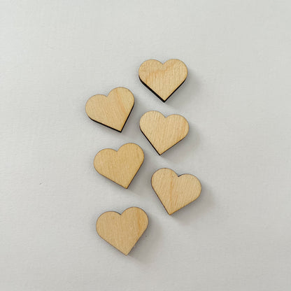 Dřevěné srdce - čisté