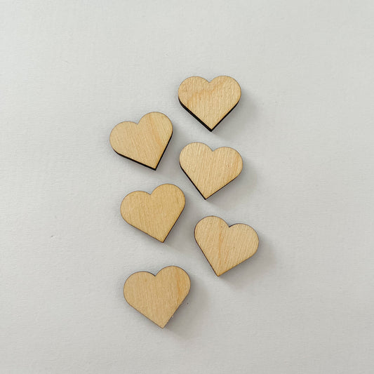 Dřevěné srdce - čisté