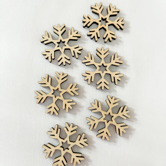 Dřevěná vločka 3 cm