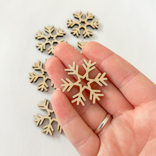 Dřevěná vločka 3 cm