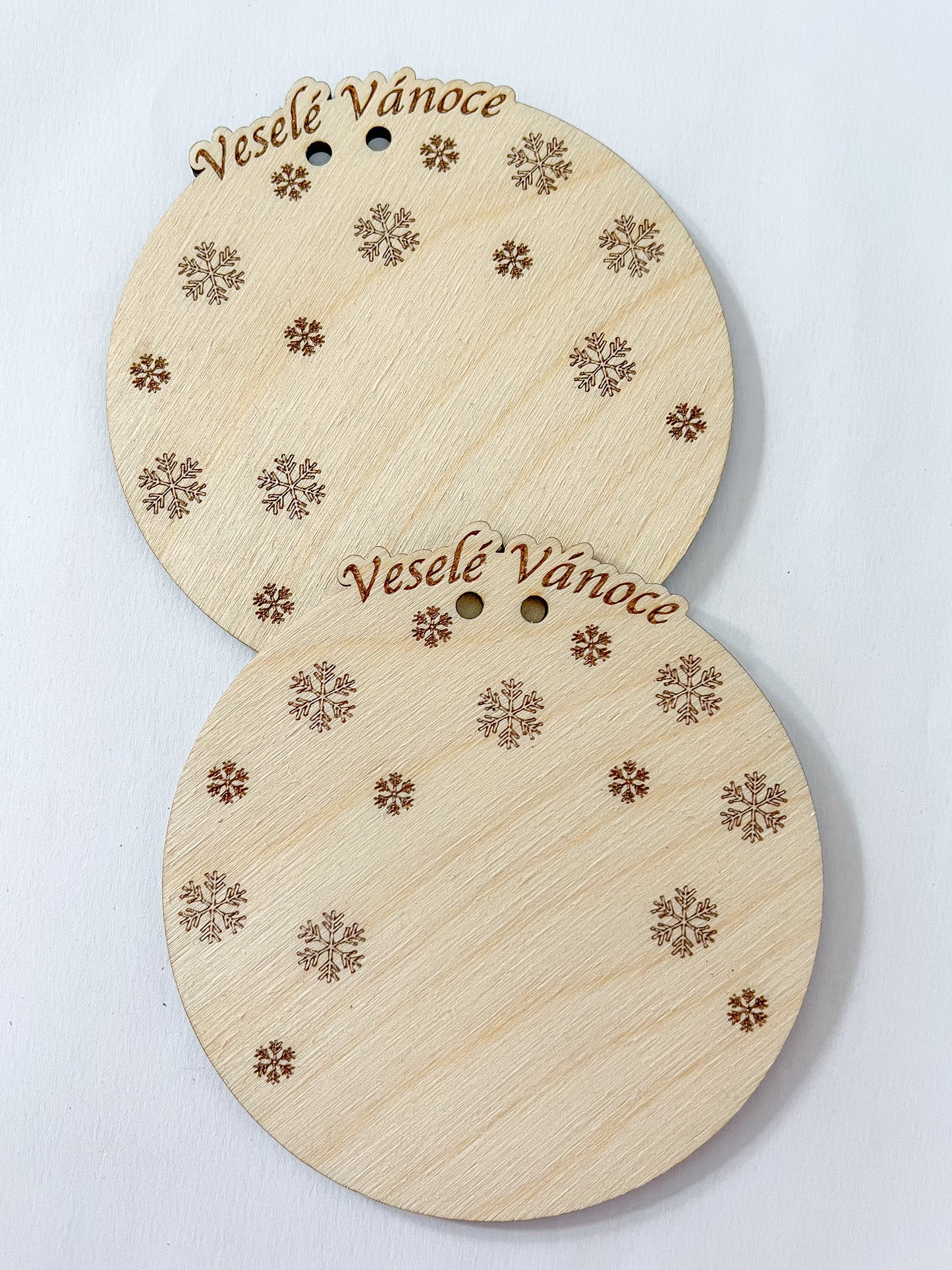 Dřevěné kolečko pod Macramé Andělku 10 cm