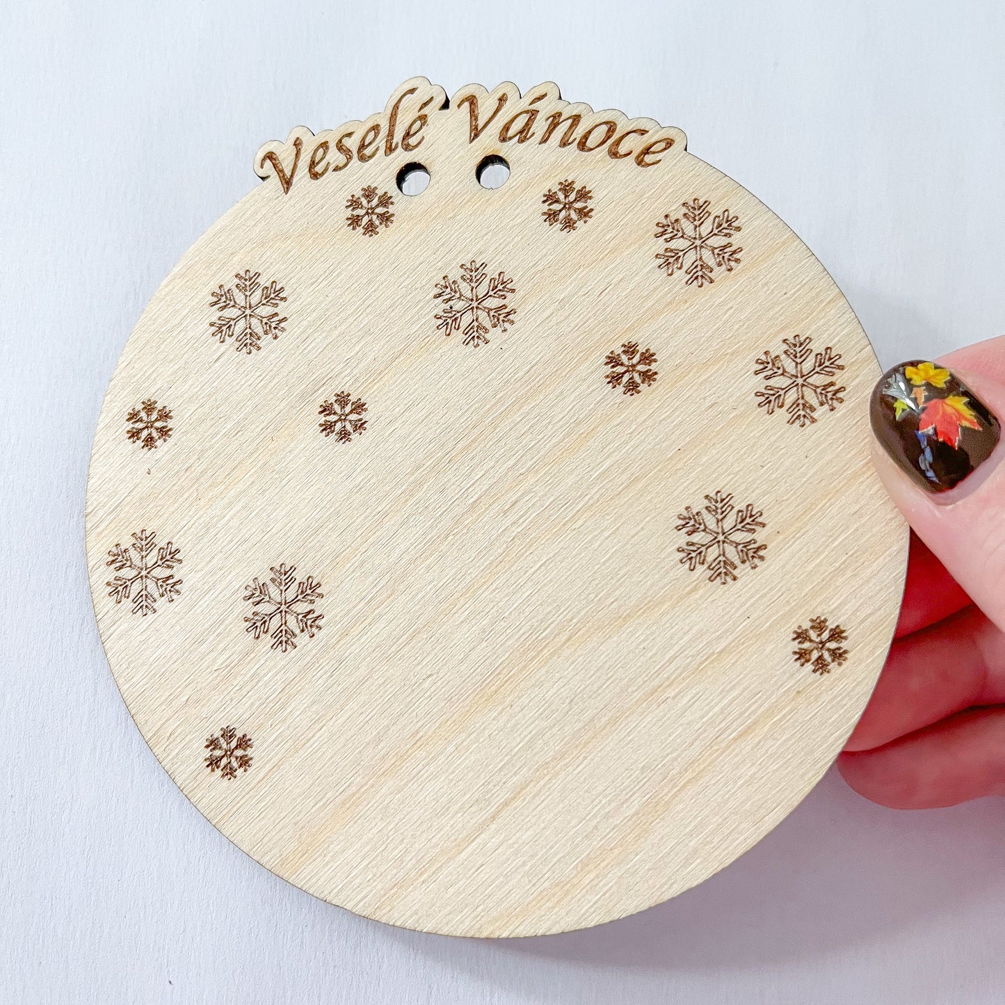 Dřevěné kolečko pod Macramé Andělku 10 cm