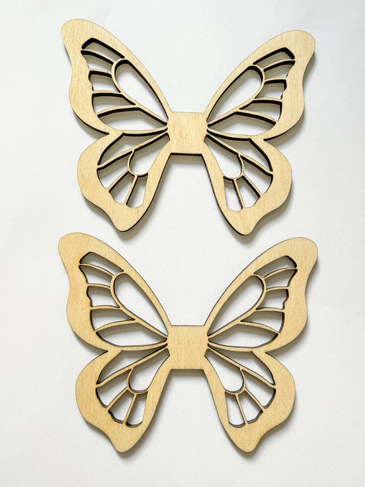 Dřevěná andělská křídla - motýlek (více velikostí)