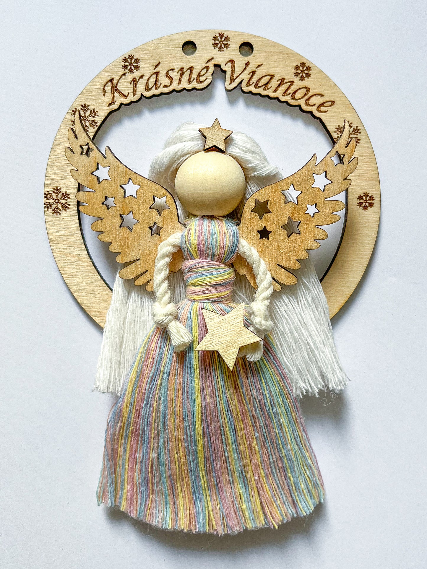 Dřevěná hvězdička - čistá