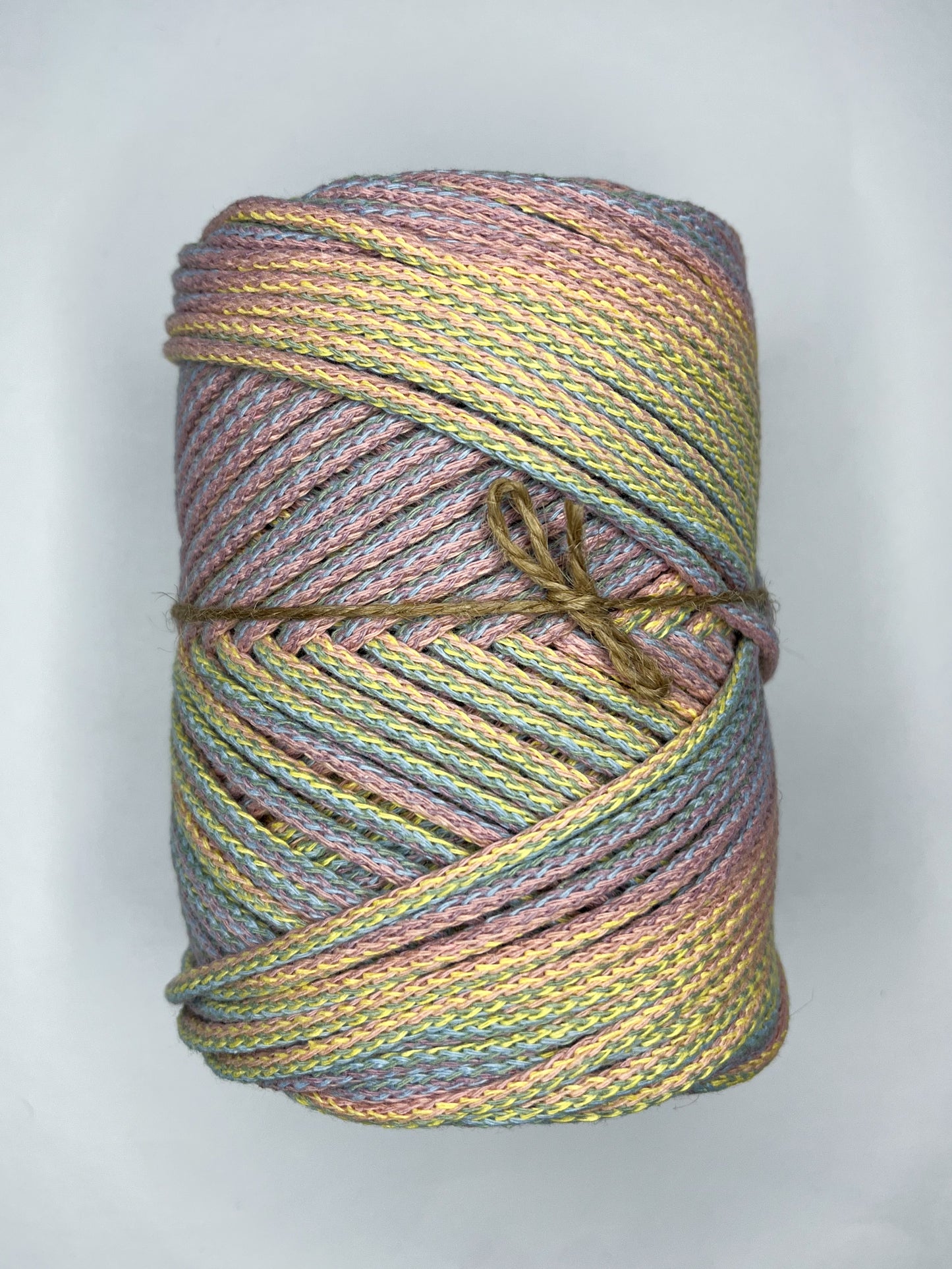 Duhová příze 3 mm - 🌈 PASTELKA (nerozčesatelná)