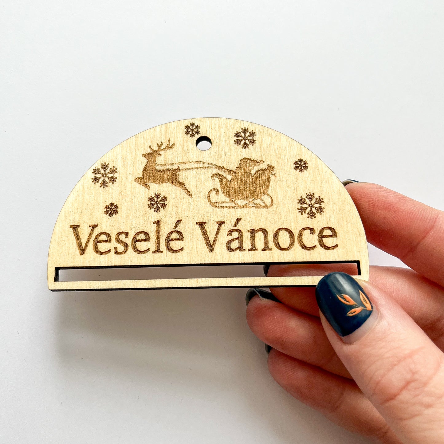 Dřevěná ozdoba na stromeček