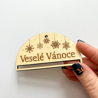 Dřevěná ozdoba na stromeček