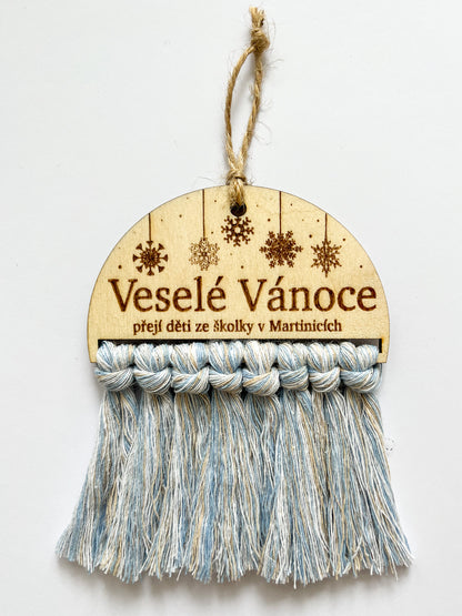 Dřevěná ozdoba S VLASTNÍM TEXTEM