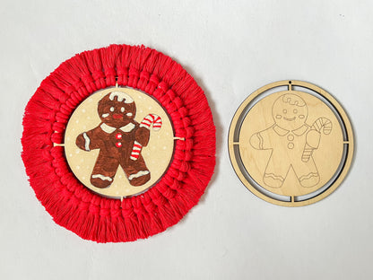 Dětské vánoční ozdoby k domalování (a dotvoření jako podtácek)