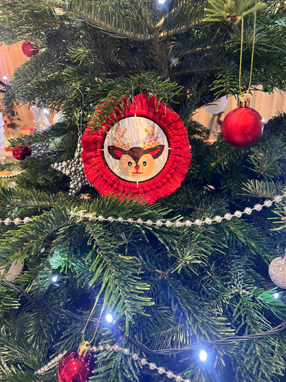 Dětské vánoční ozdoby k domalování (a dotvoření jako podtácek)