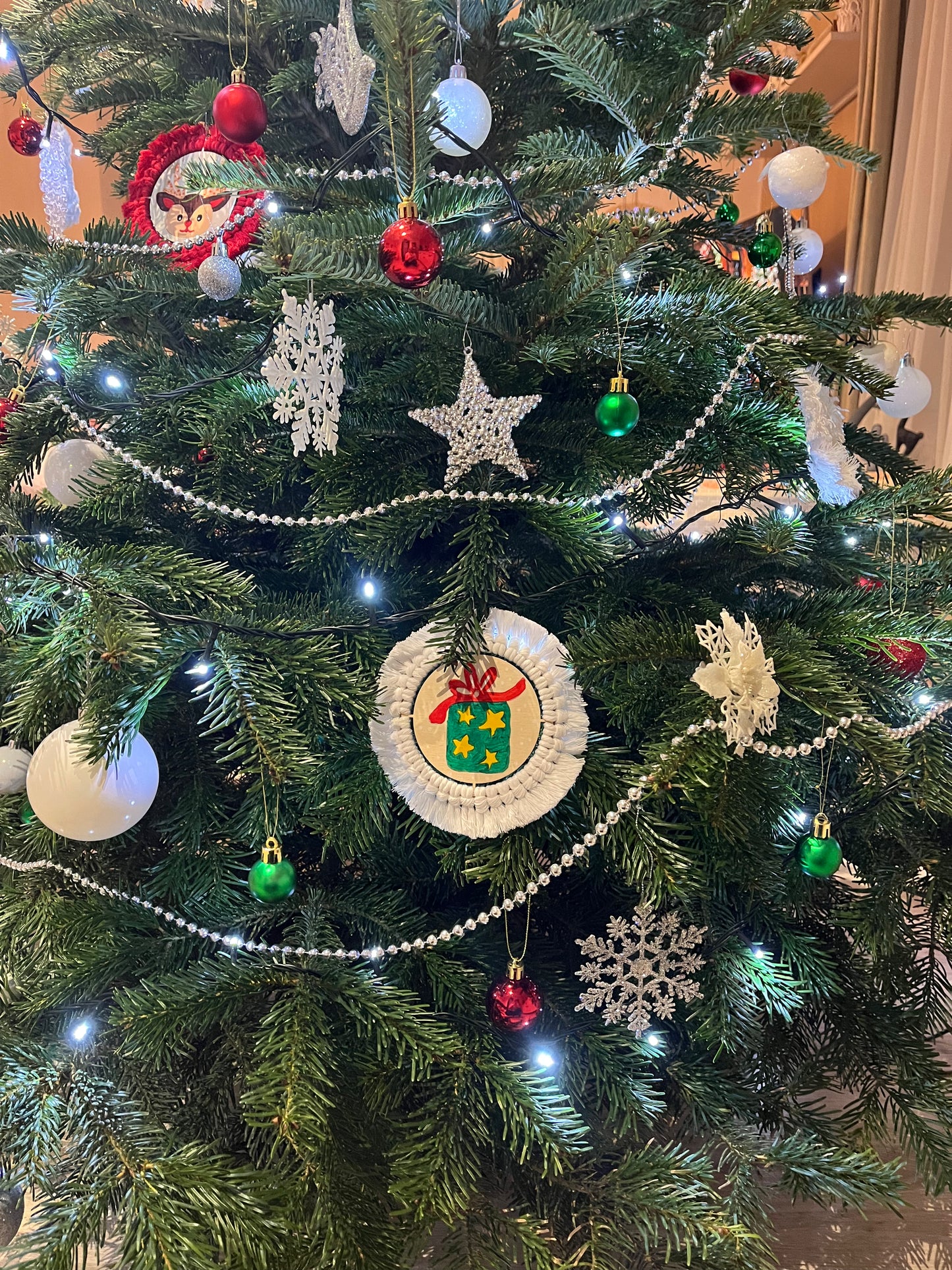 Dětské vánoční ozdoby k domalování (a dotvoření jako podtácek)