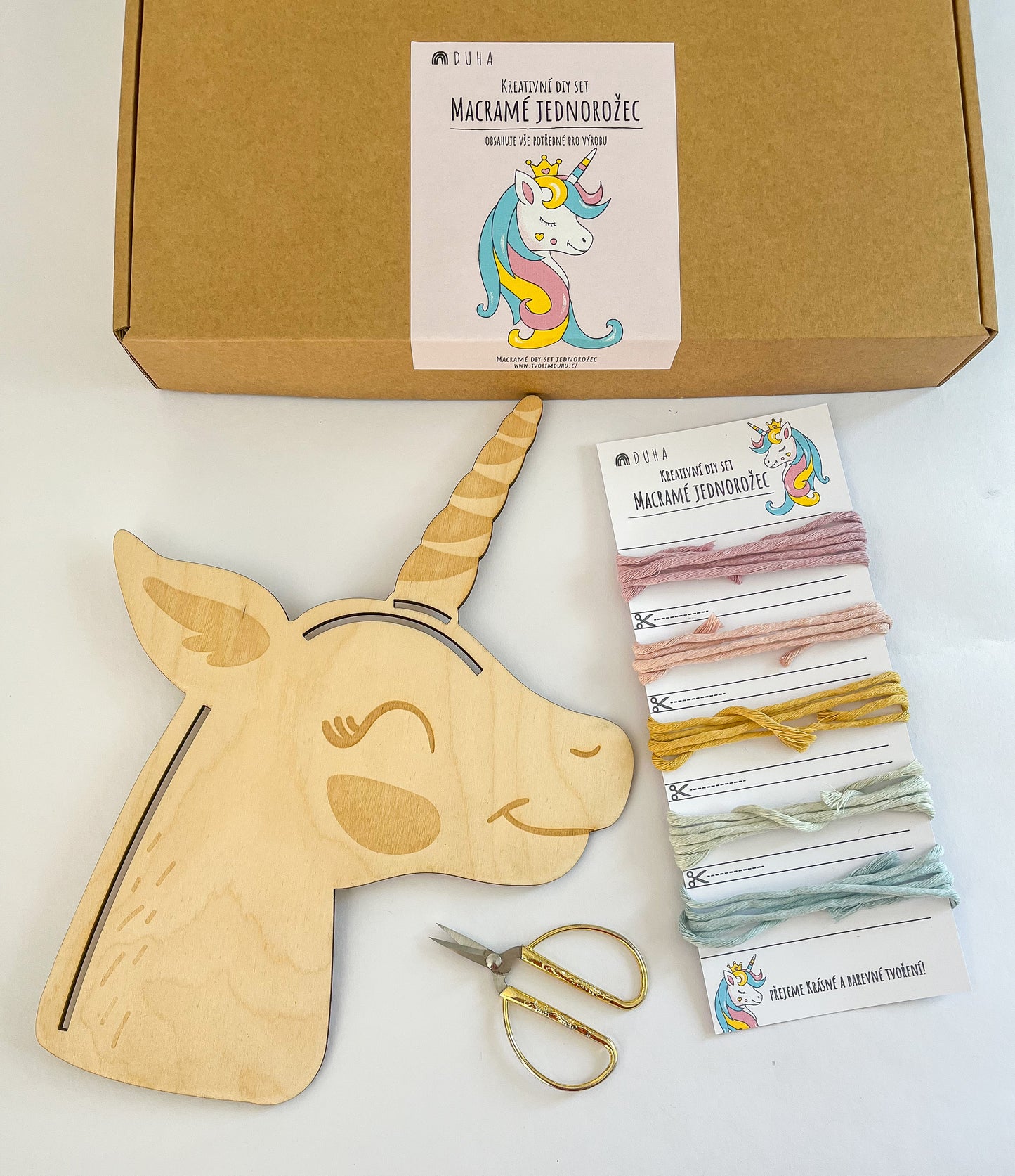 Kreativní sada - Macramé Jednorožec