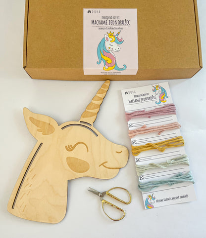 Kreativní sada - Macramé Jednorožec