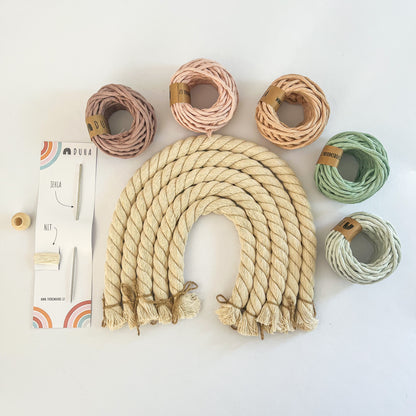Kreativní sada - Velká Macramé Duha (více kombinací)